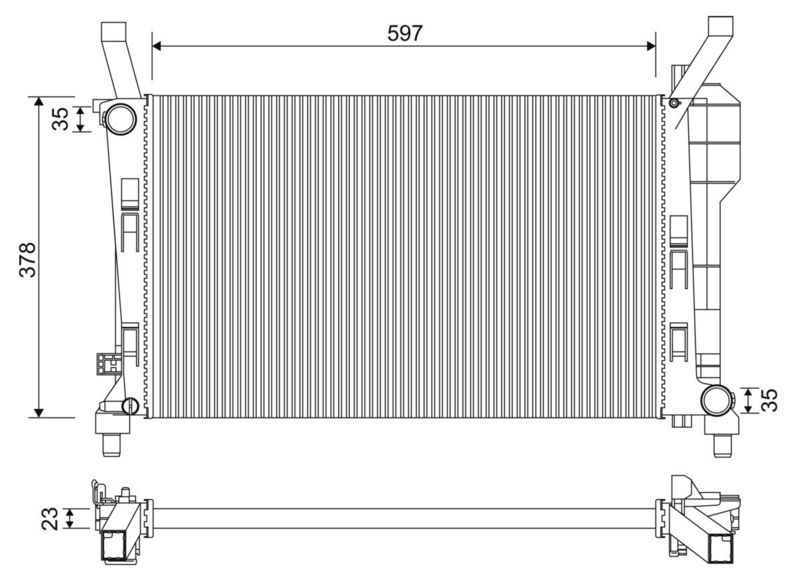 VALEO 701336 Radiator, engine cooling