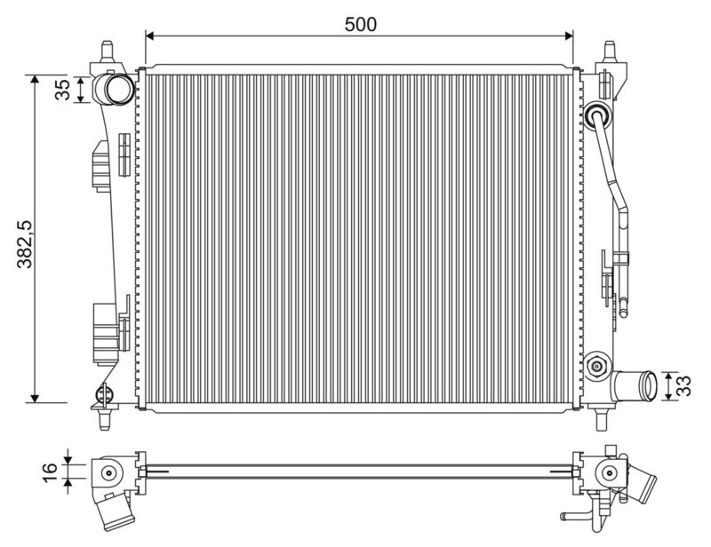 VALEO 701342 Radiator, engine cooling