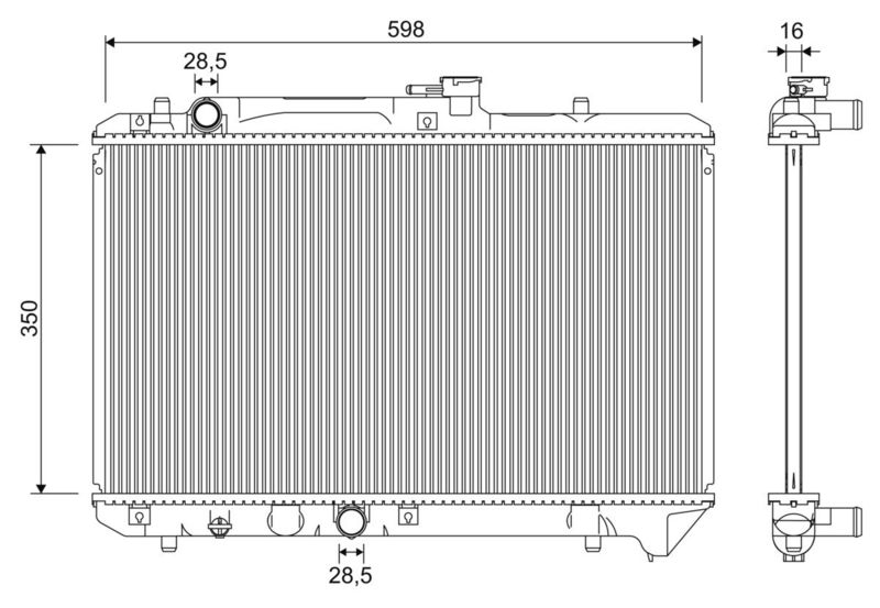 VALEO 701355 Radiator, engine cooling