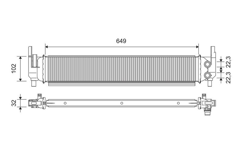 VALEO 701362 Radiator, engine cooling