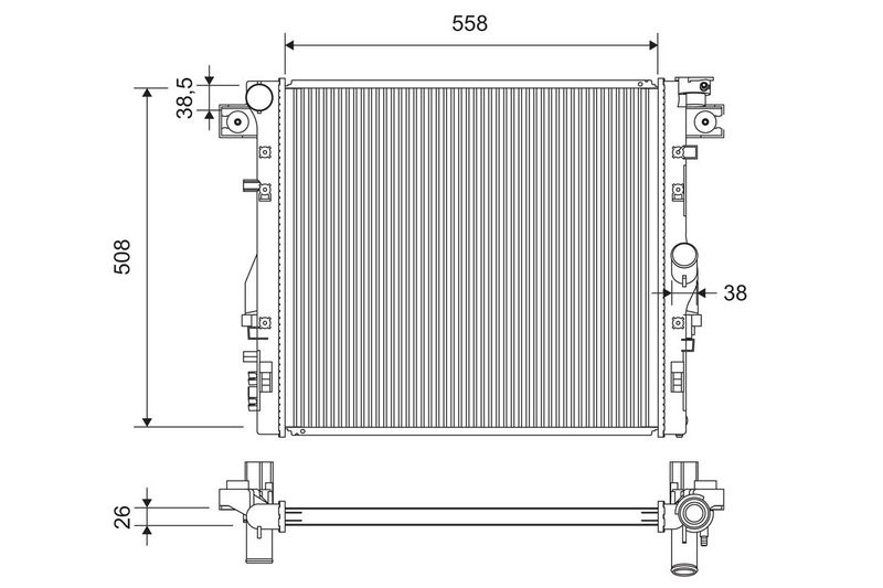 VALEO 701417 Radiator, engine cooling
