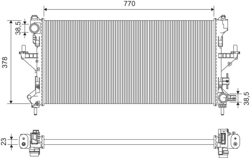 VALEO 701426 Radiator, engine cooling