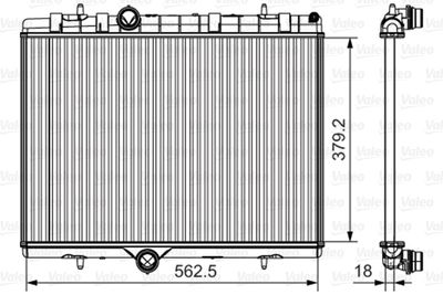 Radiator, engine cooling VALEO 701507