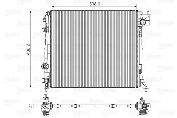 VALEO 701516 Radiator, engine cooling