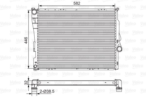VALEO 701523 Radiator, engine cooling