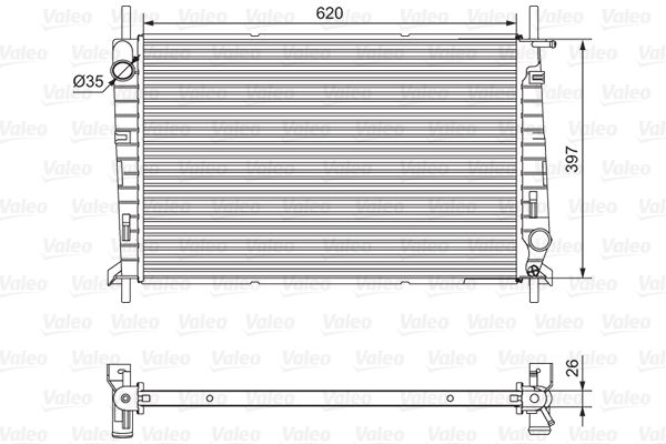 VALEO 701527 Radiator, engine cooling