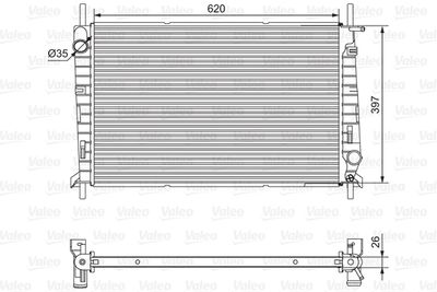 Radiator, engine cooling VALEO 701527