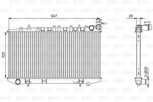 VALEO 701529 Radiator, engine cooling