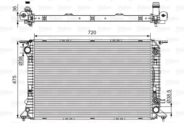 VALEO 701537 Radiator, engine cooling