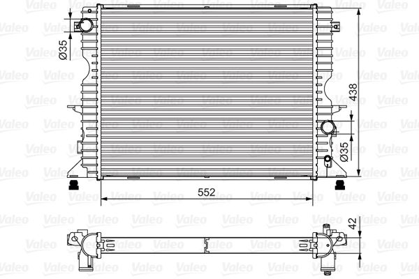 VALEO 701545 Radiator, engine cooling