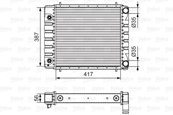 VALEO 701546 Radiator, engine cooling