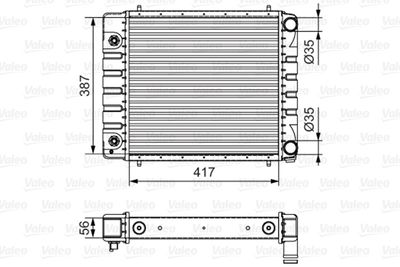 Radiator, engine cooling VALEO 701546