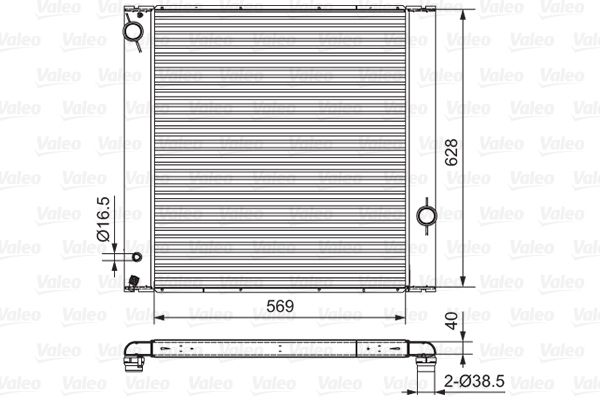 VALEO 701547 Radiator, engine cooling