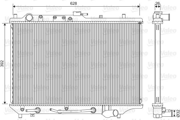 VALEO 701550 Radiator, engine cooling