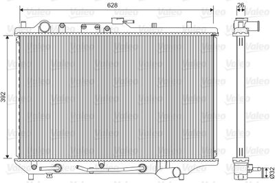 Radiator, engine cooling VALEO 701550