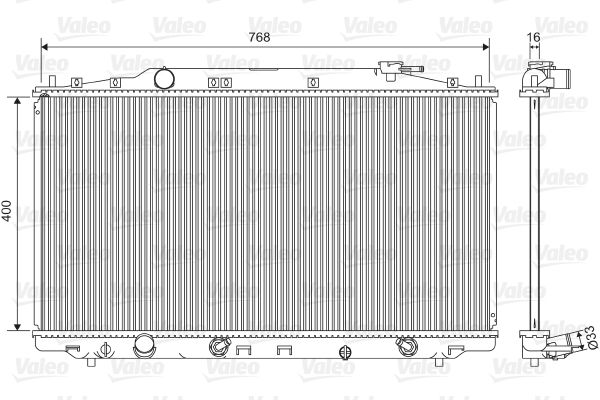 VALEO 701551 Radiator, engine cooling