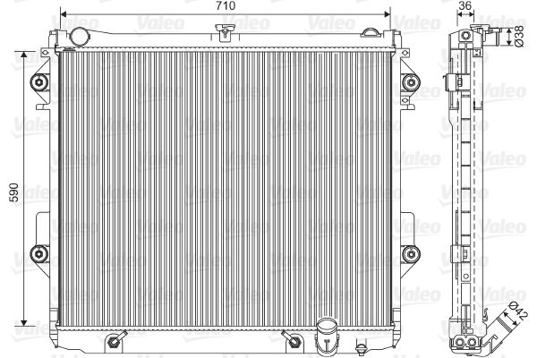 VALEO 701552 Radiator, engine cooling