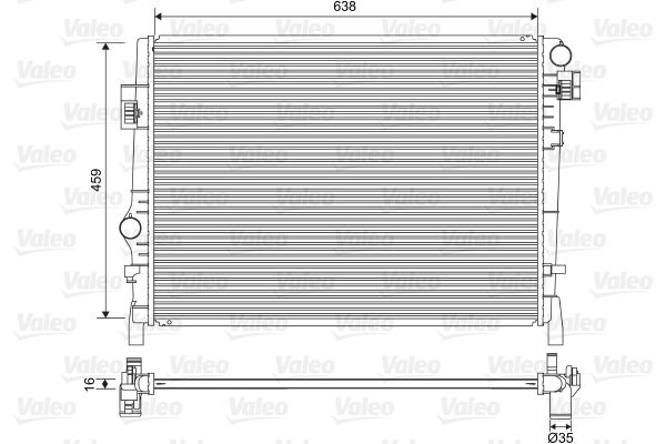 VALEO 701553 Radiator, engine cooling