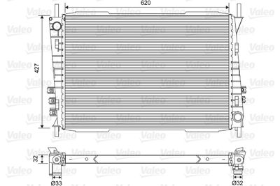 Radiator, engine cooling VALEO 701559