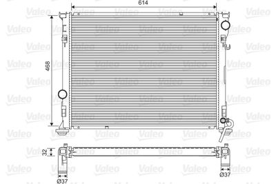 Radiator, engine cooling VALEO 701562