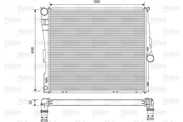 VALEO 701563 Radiator, engine cooling