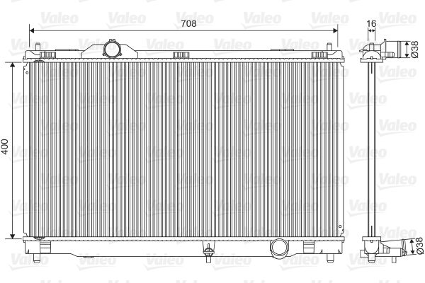 VALEO 701564 Radiator, engine cooling