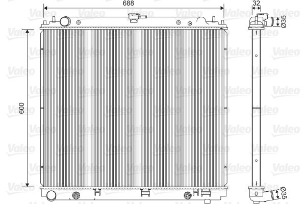 VALEO 701566 Radiator, engine cooling