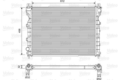 Radiator, engine cooling VALEO 701567