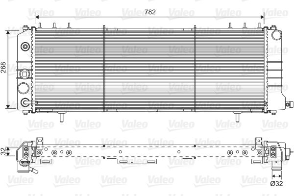 VALEO 701574 Radiator, engine cooling
