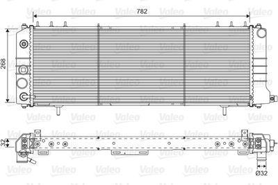 Radiator, engine cooling VALEO 701574