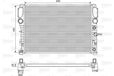 Radiator, engine cooling VALEO 701575