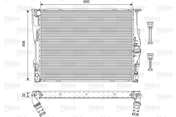VALEO 701576 Radiator, engine cooling