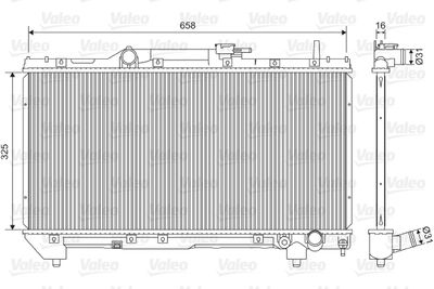 Radiator, engine cooling VALEO 701579