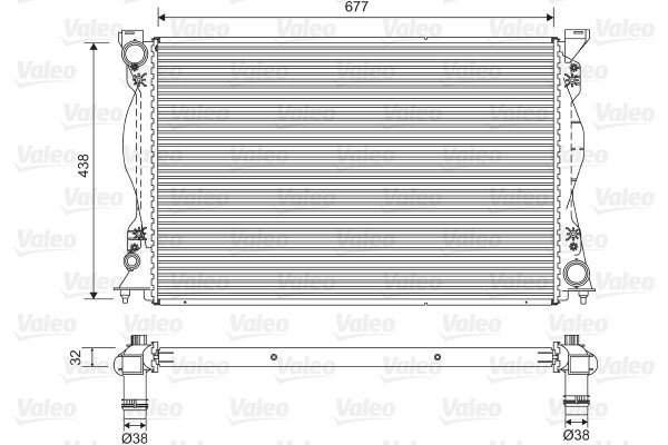 VALEO 701580 Radiator, engine cooling