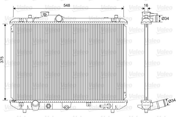 VALEO 701587 Radiator, engine cooling