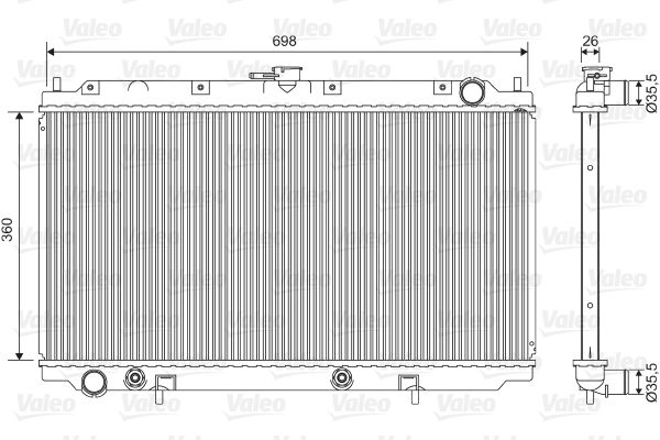 VALEO 701588 Radiator, engine cooling