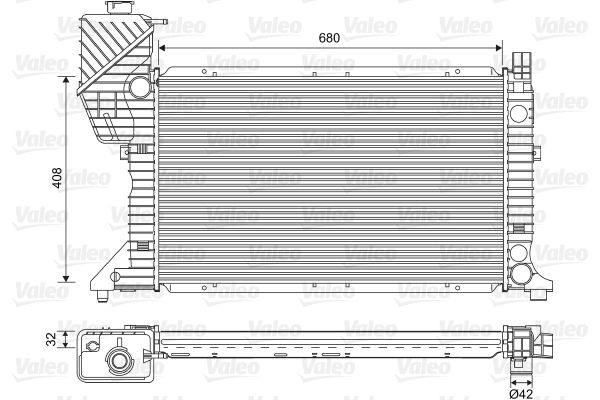 VALEO 701589 Radiator, engine cooling