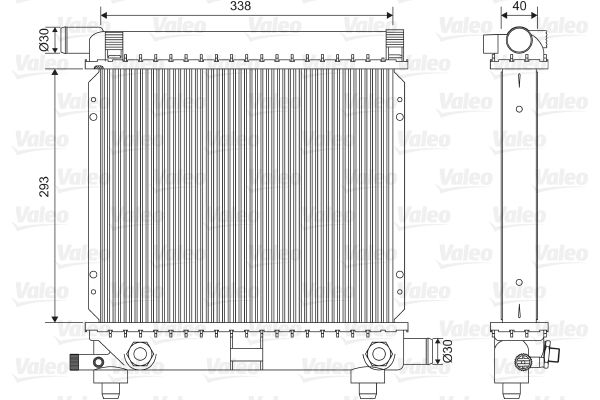 VALEO 701590 Radiator, engine cooling