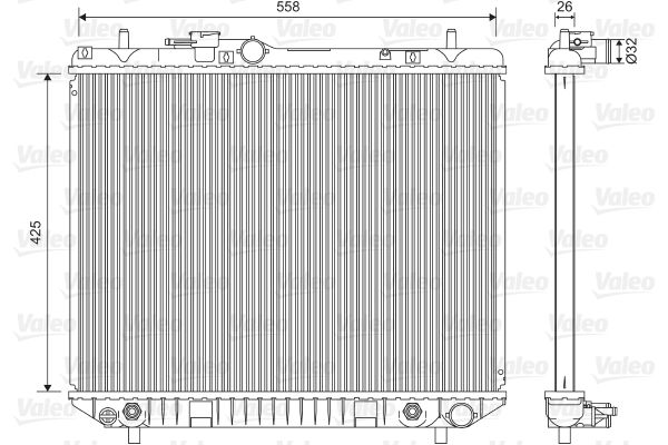 VALEO 701593 Radiator, engine cooling