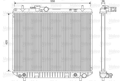 Radiator, engine cooling VALEO 701593