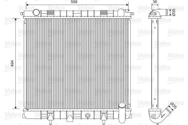 VALEO 701599 Radiator, engine cooling