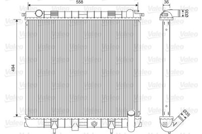 Radiator, engine cooling VALEO 701599