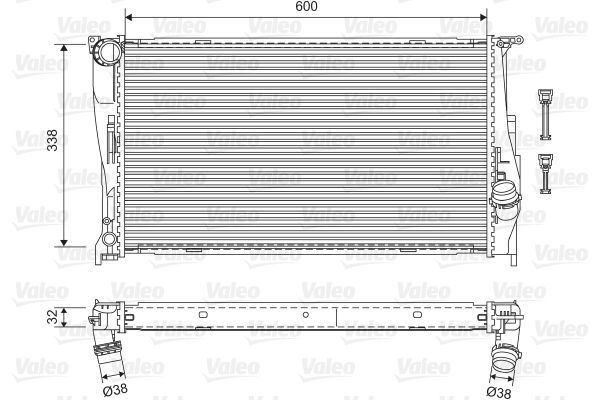 VALEO 701601 Radiator, engine cooling