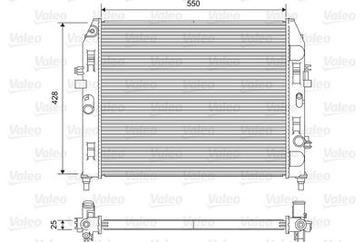 Radiator, engine cooling VALEO 701612