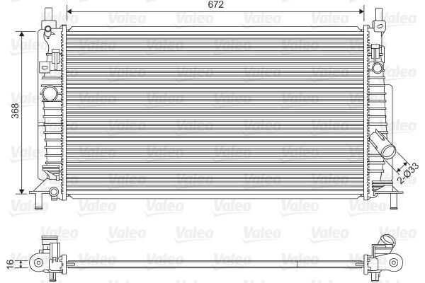 VALEO 701613 Radiator, engine cooling