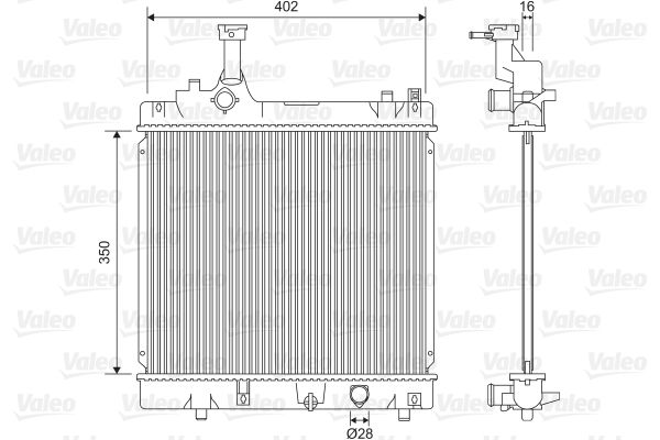VALEO 701614 Radiator, engine cooling