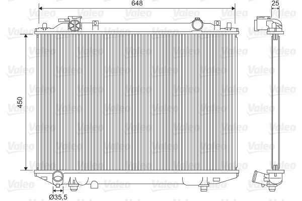 VALEO 701615 Radiator, engine cooling