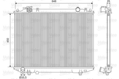 Radiator, engine cooling VALEO 701615