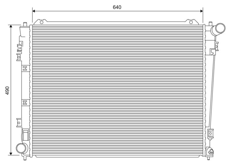 VALEO 701619 Radiator, engine cooling