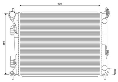 Radiator, engine cooling VALEO 701620
